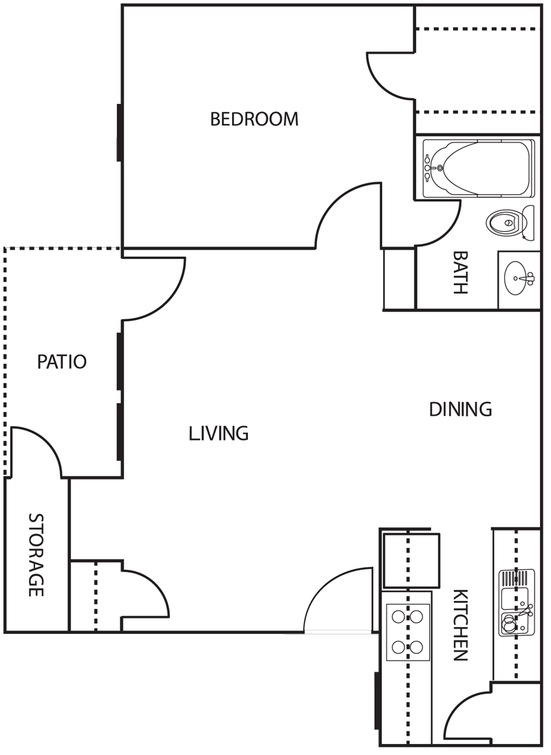 1B Balcones Apartments