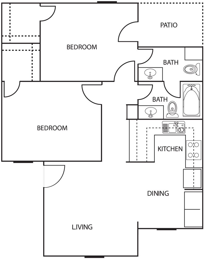 2B Balcones Apartments